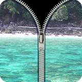 beach zipper lock screen icon