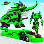 Cover Image of Download Elephant Robot Helicopter Car Limo Robot Games 4 APK