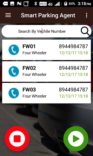 SmartParking Agent Screen 3