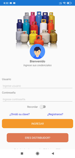 Android application gasYa screenshort