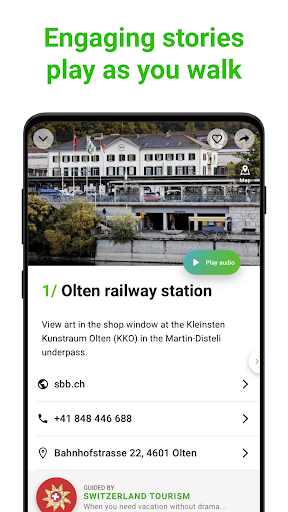 Olten Tour Guide:SmartGuide Screen 2
