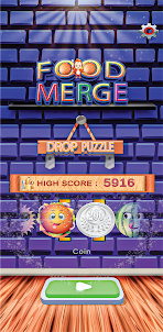 Food Merge - Drop Puzzle