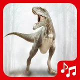 Dinosaur sounds, ringtones. icon
