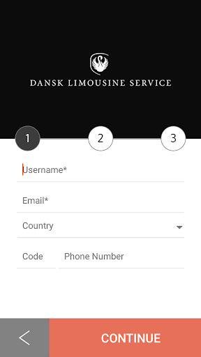 Android application Dansk Limousine Service screenshort
