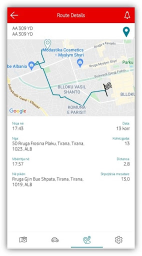 Vodafone Smart Fleet Screen 2