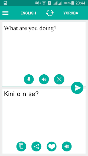Android application Yoruba English Translator screenshort
