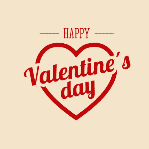 happy valentines day logo