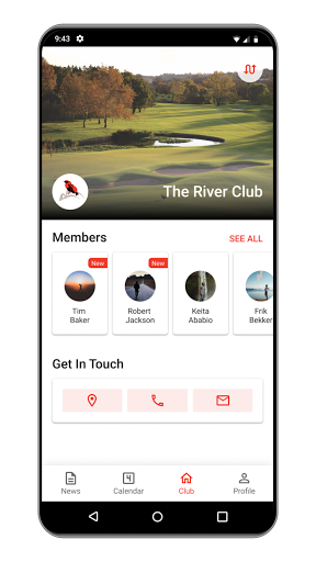 Android application The River Club screenshort