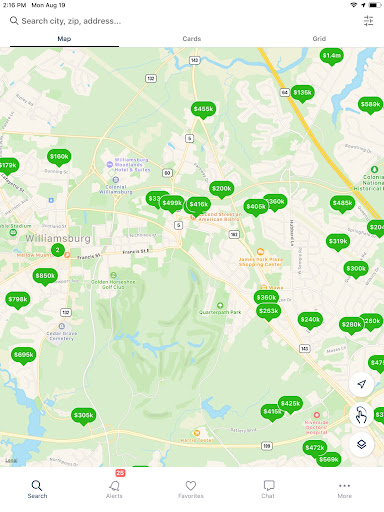 Liz Moore Home Search Screenshot