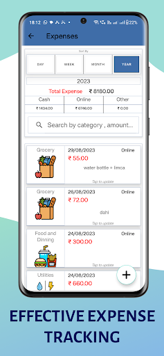 Kharchless : Expense Tracker Screen 3