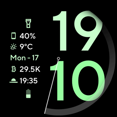 #10. Alpine Watch Face (Android) Göre: amoledwatchfaces™