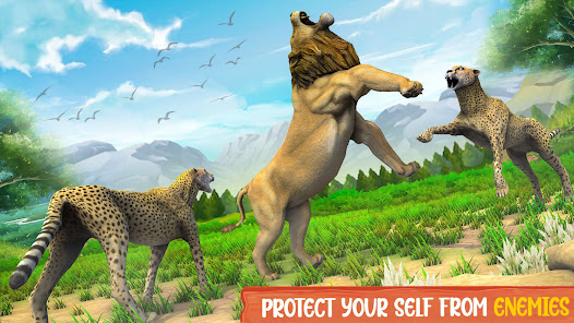 Captura de Pantalla 19 Lion Games 3D: Jungle King Sim android