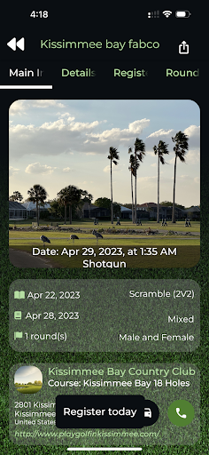 wedoo golf Screen 2