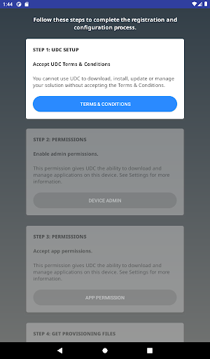 Screenshot of Lenovo Universal Device Client