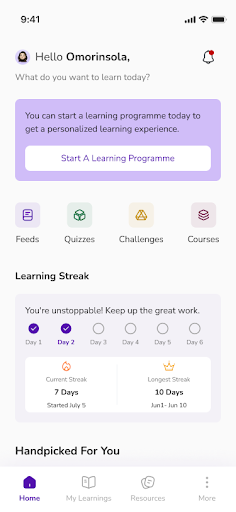 LearnlyApp Screen 2