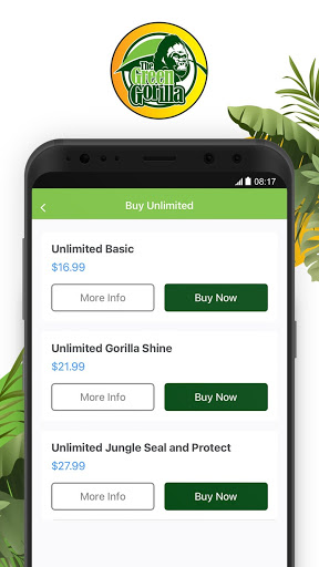 Green Gorilla GO Screen 2