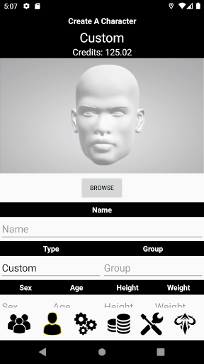 Android application Character Generator & Designer screenshort