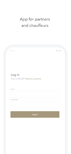 Android application ROLZO Partner screenshort