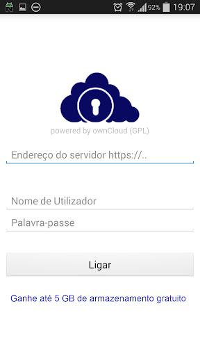 Visualização do aplicativo