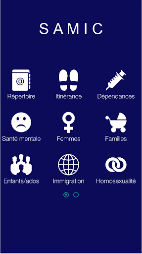 Android application Samic screenshort
