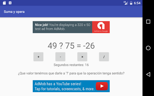 Sum and operate Screen 3