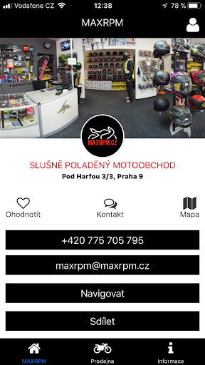 Android application MAXRPM.CZ screenshort