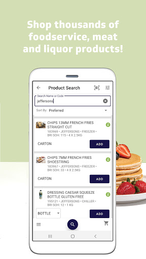 Android application myBidfood Australia screenshort