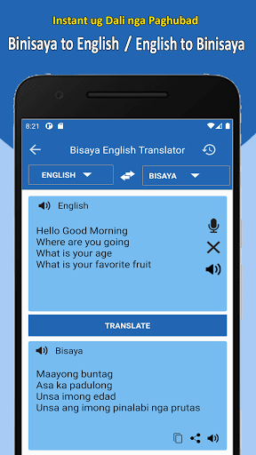 Bisaya Translate to English Screen 3