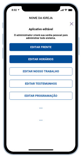 Aplicativo para Igrejas Screen 2