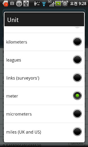 Unit converter : UniCon Screen 3