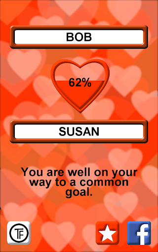 Love Test Names Screen 3