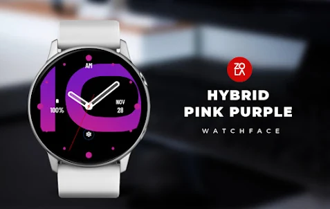 Hybrid Pink Purple Watch Face