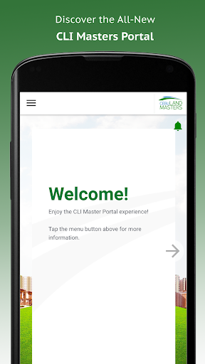 Android application CLI Masters Portal screenshort