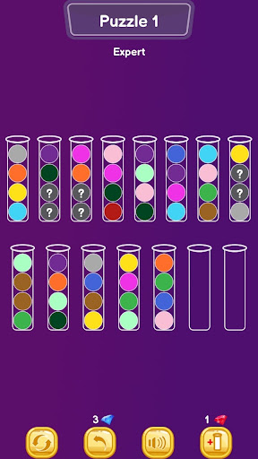 Bubble Sort Color Puzzle Screen 2