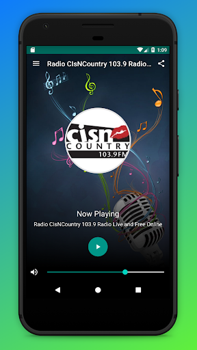 Android application CISN Country 103.9 Radio App screenshort
