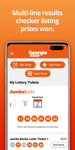 Georgia Lottery Results Screen 3