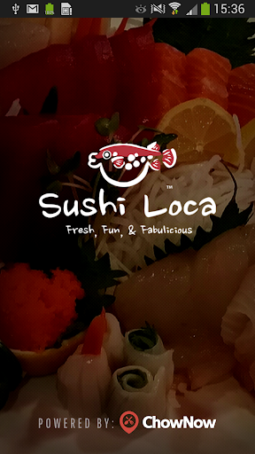 Android application Sushi Loca screenshort