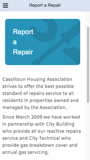 Cassiltoun Housing Association Screen 3