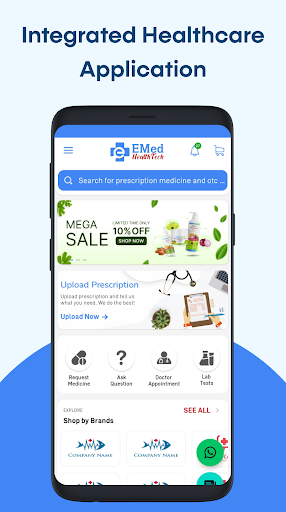 Android application EmedHealthTech Enterprise screenshort