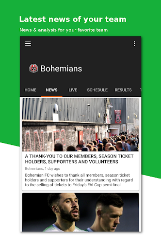 Android application Football News Ireland screenshort