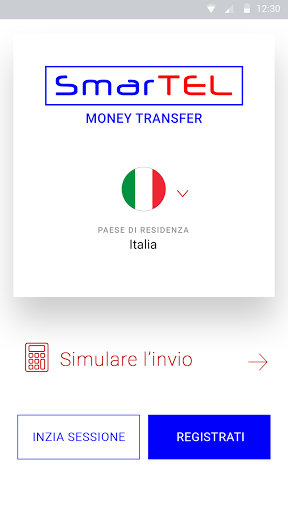 Android application Smartel Money transfer screenshort