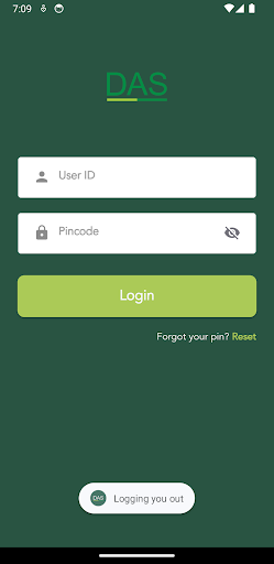Android application DAS UG screenshort