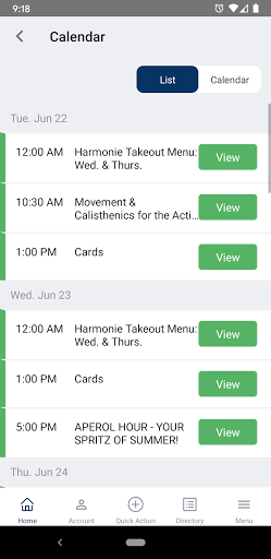The Harmonie Club Screen 2