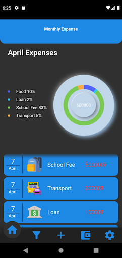 Android application МИНА Санхүүгийн туслах screenshort