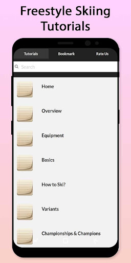 Android application Easy Freestyle Skiing Tutorial screenshort