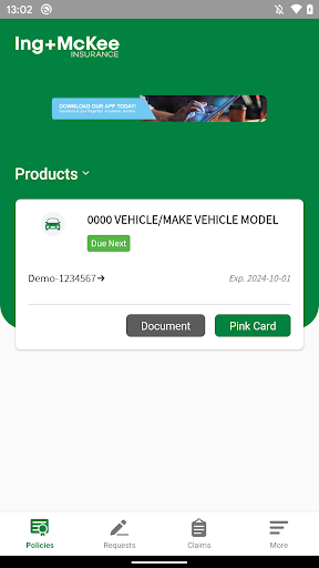 Ing & McKee App Screen 2