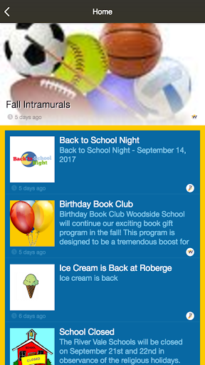 River Vale School District Screen 2