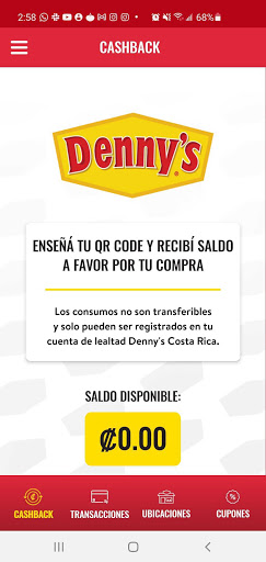 Dennys Costa Rica Screen 2