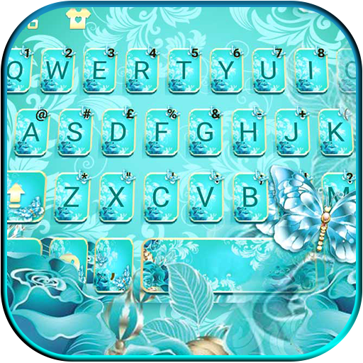 Blue Rose Butterfly Theme logo