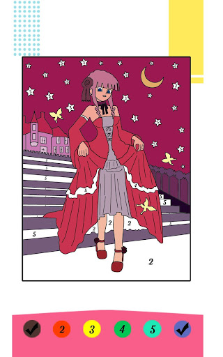 Cartoon Anime Color By Number